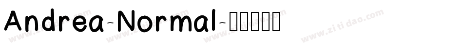 Andrea-Normal字体转换