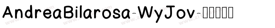 AndreaBilarosa-WyJov字体转换