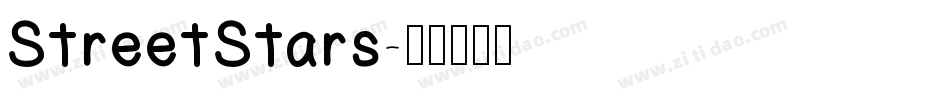 StreetStars字体转换