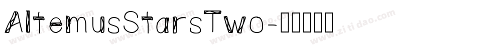 AltemusStarsTwo字体转换
