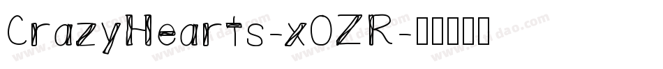 CrazyHearts-x0ZR字体转换