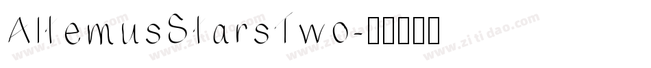 AltemusStarsTwo字体转换