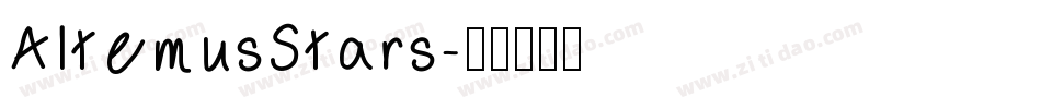 AltemusStars字体转换