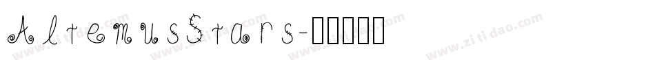 AltemusStars字体转换