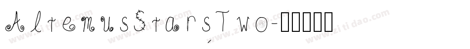 AltemusStarsTwo字体转换
