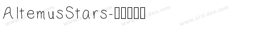 AltemusStars字体转换