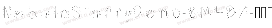 NebulaStarryDemo-8M4BZ字体转换
