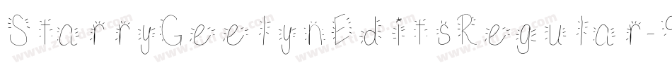 StarryGeelynEditsRegular-9qAZ字体转换