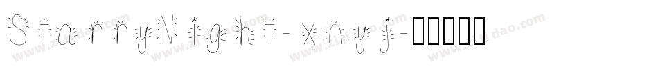 StarryNight-xnyj字体转换