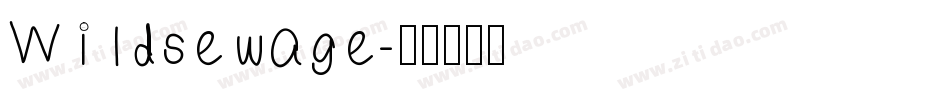 Wildsewage字体转换