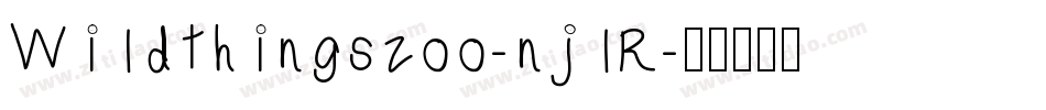 Wildthingszoo-njlR字体转换