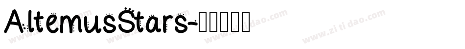 AltemusStars字体转换