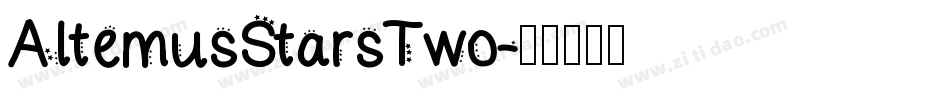AltemusStarsTwo字体转换