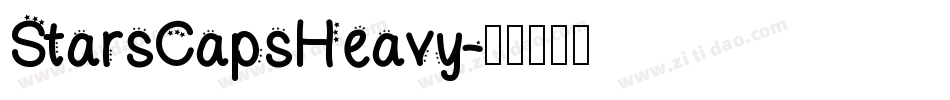 StarsCapsHeavy字体转换