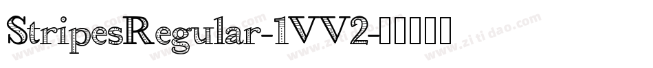 StripesRegular-1VV2字体转换