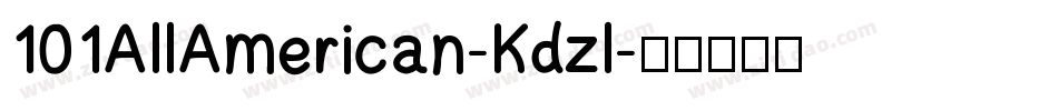 101AllAmerican-Kdzl字体转换