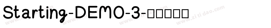 Starting-DEMO-3字体转换