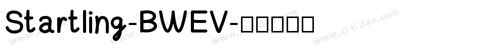 Startling-BWEV字体转换