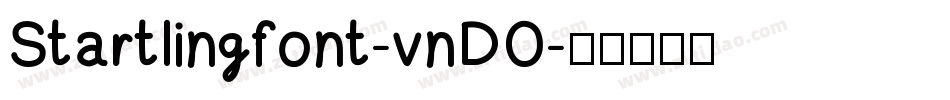 Startlingfont-vnDO字体转换