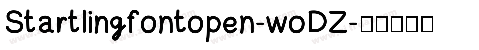 Startlingfontopen-woDZ字体转换
