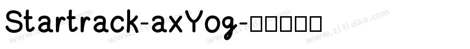 Startrack-axYog字体转换
