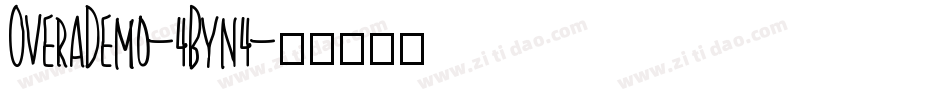 OveraDemo-4Byn4字体转换