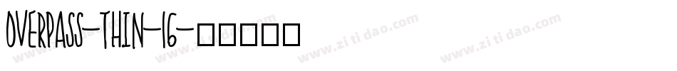 overpass-thin-16字体转换
