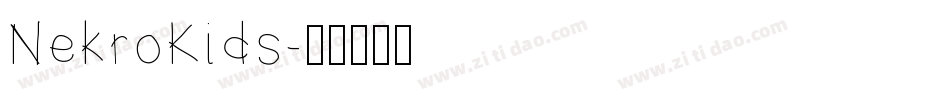 NekroKids字体转换