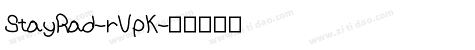 StayRad-rVpK字体转换
