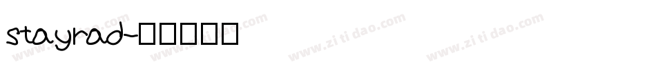 stayrad字体转换