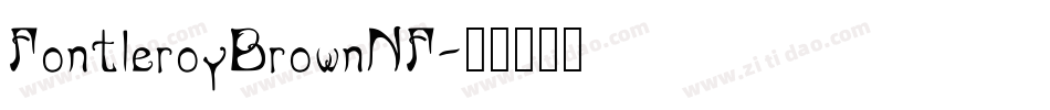 FontleroyBrownNF字体转换