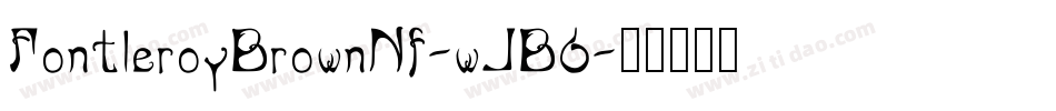 FontleroyBrownNf-wJB6字体转换