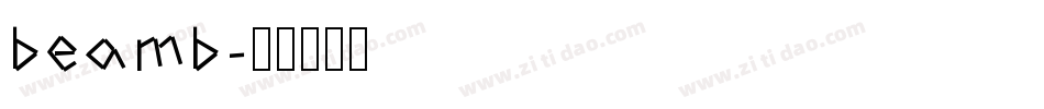 beamb字体转换