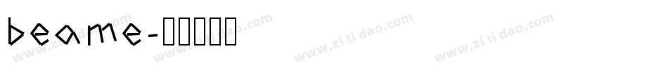 beame字体转换