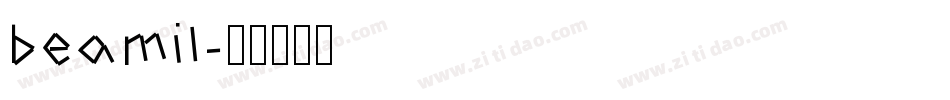 beamil字体转换