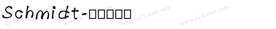 Schmidt字体转换