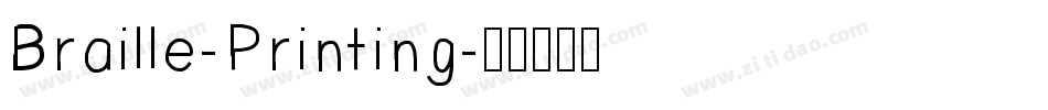 Braille-Printing字体转换