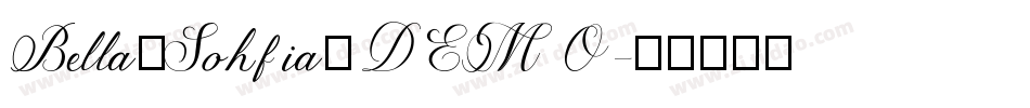 Bella_Sohfia_DEMO字体转换