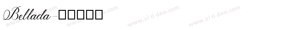 Bellada字体转换