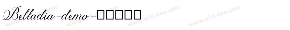 Belladia-demo字体转换