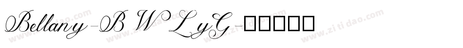 Bellany-BWLyG字体转换