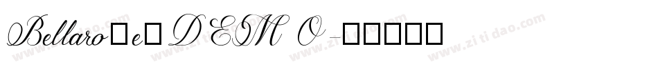 Bellarose_DEMO字体转换