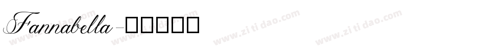 Fannabella字体转换