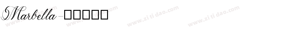Marbella字体转换