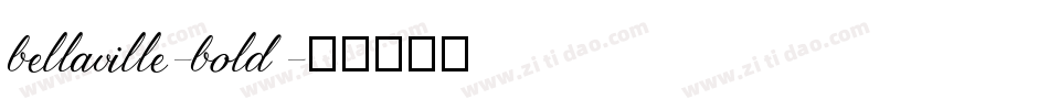 bellaville-bold字体转换