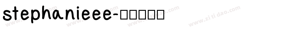 stephanieee字体转换