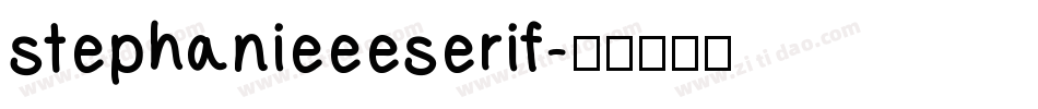 stephanieeeserif字体转换