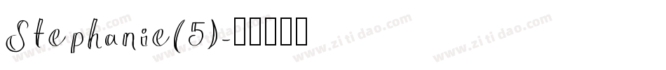 Stephanie(5)字体转换