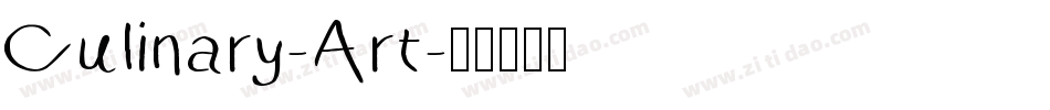 Culinary-Art字体转换