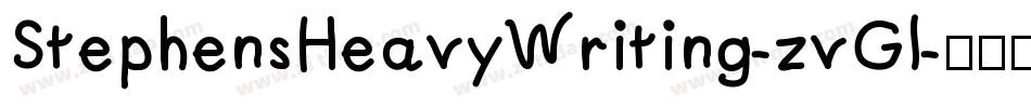 StephensHeavyWriting-zvGl字体转换